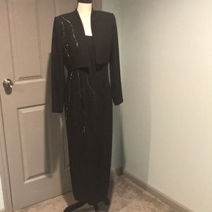 Night Studio New York black dress w/ jacket